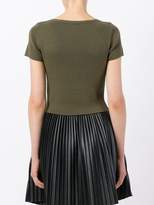 Thumbnail for your product : Alexander Wang T By lace-up ribbed top