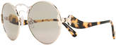 Thumbnail for your product : Prada Eyewear tortoiseshell round sunglasses