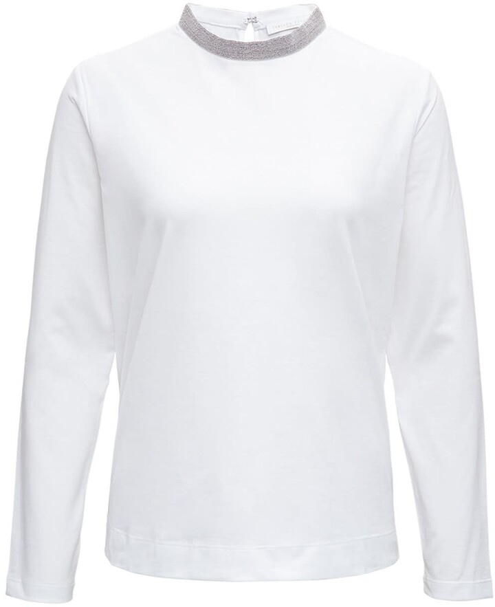 high collar tee