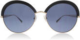 Max Mara MM Ilde II Sunglasses Black / Gold 1UV 57mm