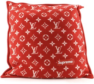 Louis Vuitton Cushion Pillow Limited Edition Supreme Monogram Wool and  Cashmere - ShopStyle