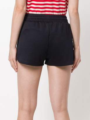 MSGM banded runner shorts