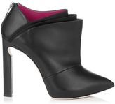 Thumbnail for your product : Jimmy Choo Dwyer Black Nappa and Multi Coloured Folded Satin Ankle Booties