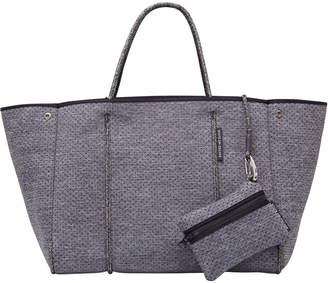 Escape Perforated Tote Bag, Charcoal