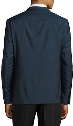 Calvin Klein Slim-Fit Notch Lapel Wool Sports Jacket