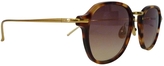 Thumbnail for your product : Linda Farrow Brown Metal Sunglasses