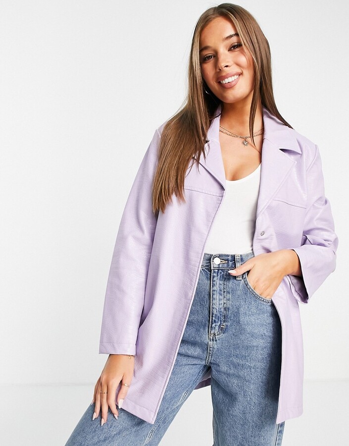 Lilac Leather Jacket | Shop the world's largest collection of 