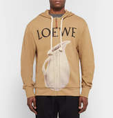 Thumbnail for your product : Loewe Printed Loopback Cotton-Jersey Zip-Up Hoodie
