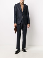 Thumbnail for your product : Lardini Single Breasted Shadow Stripe Suit
