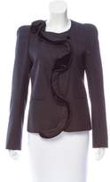 Thumbnail for your product : Sonia Rykiel Velvet-Trimmed Wool Jacket