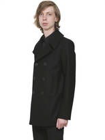 Thumbnail for your product : Saint Laurent Double Breasted Wool Cloth Peacoat