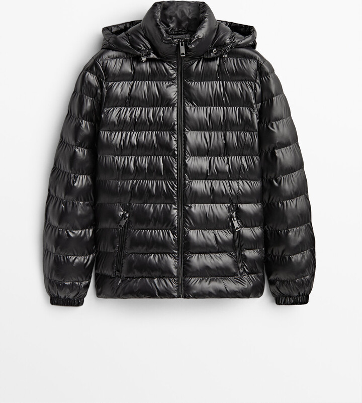 Massimo Dutti Fitted Puffer Jacket ShopStyle