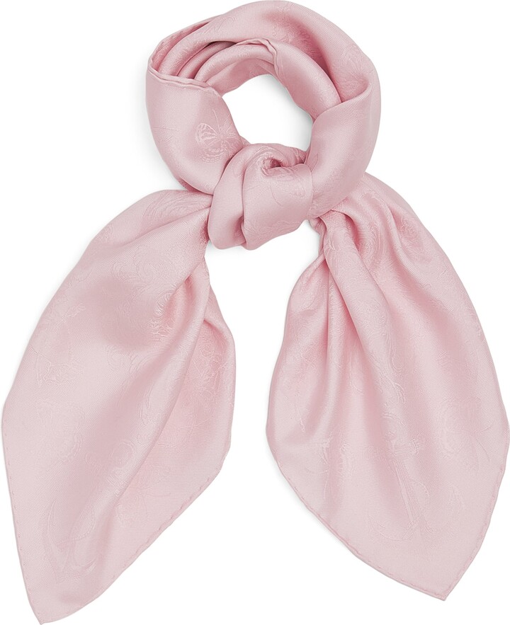 McQueen Silk Sailor Tattoo Jacquard Scarf