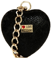 Thumbnail for your product : Love Moschino Heart Clutch with Bracelet Chain Strap in Black
