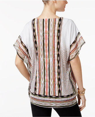JM Collection Striped Studded Tunic, Created for Macy's