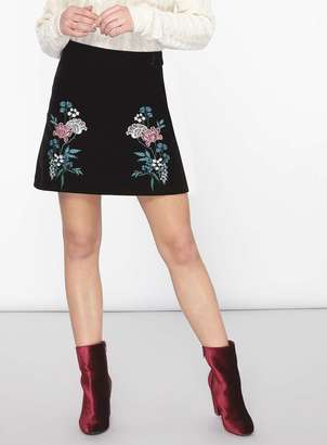 Dorothy Perkins Petite Embroidered Skirt