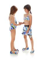 Thumbnail for your product : Pucci PUCCIBlue Print Cotton Shorts