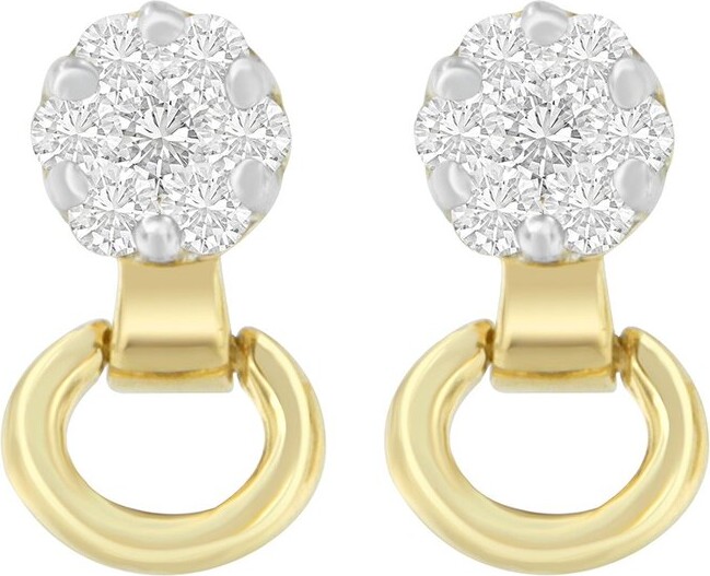 Haus of Brilliance 14K 0.51 ct. tw. Diamond Stud Earrings
