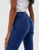 Thumbnail for your product : ASOS Design DESIGN Rivington high waisted denim jeggings in flat mid blue wash