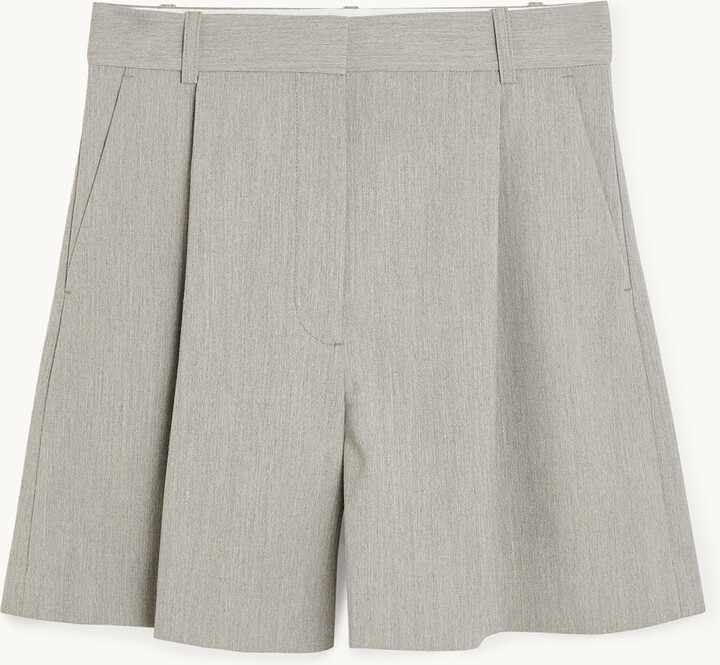 By Malene Birger Poville Shorts Grey Brown Melange Eu32