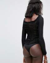 Thumbnail for your product : Majorelle Jardin Ruched Lace up Bodysuit