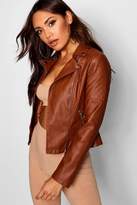 Thumbnail for your product : boohoo Faux Leather Biker
