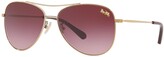 Thumbnail for your product : Coach 58mm Aviator Sunglasses