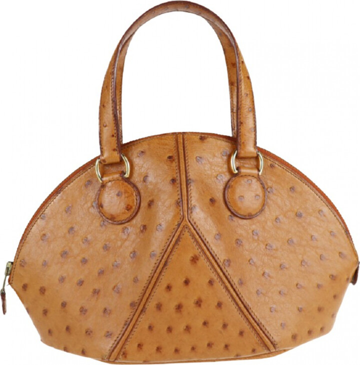 Kelly 32 ostrich handbag Hermès Beige in Ostrich - 30099180