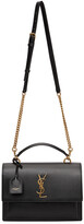 Thumbnail for your product : Saint Laurent Black Medium Sunset Satchel Bag