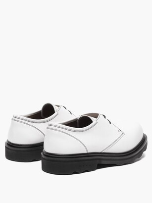 Marni Lace-up Leather Derby Shoes - White