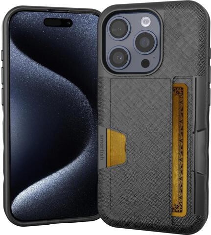 KINGARD Smartish iPhone 15 Pro Wallet Case - Wallet Slayer Vol. 2 [Slim + Protective] Credit Card Holder with Kickstand - Drop Tested Hidden Card Slot...