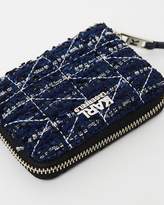 Thumbnail for your product : Karl Lagerfeld Paris K/Kuilted Tweed Small Zip Wallet