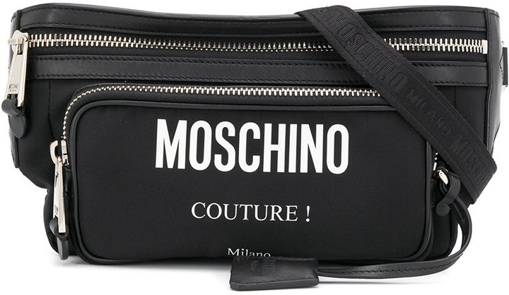 moschino logo belt bag
