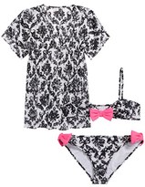 Thumbnail for your product : Milly Minis 'Mini Bow' Two-Piece Swimsuit (Big Girls)