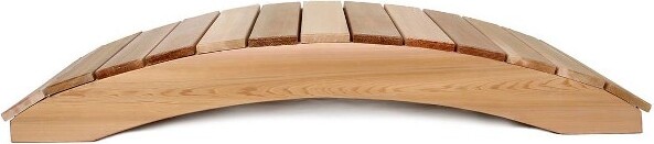 All Things Cedar AllThingsCedarWoodenBridge,OutdoorGardenHandcraftedStylishWalkwayforBackyards,Streams,orPonds,4Feet,NaturalFinish