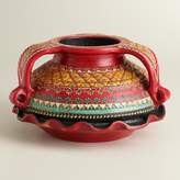 Thumbnail for your product : Cost Plus World Market Hand Painted Urali Terracotta Bowl