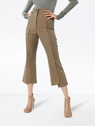 Delada Flared Cropped Trousers