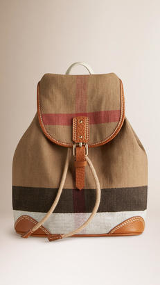 Burberry Canvas Check Backpack