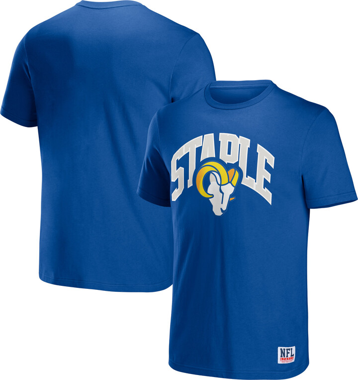 Staple Men's NFL x Royal Los Angeles Rams Logo Lockup T-Shirt