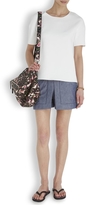 Thumbnail for your product : Givenchy Black floral flip flops