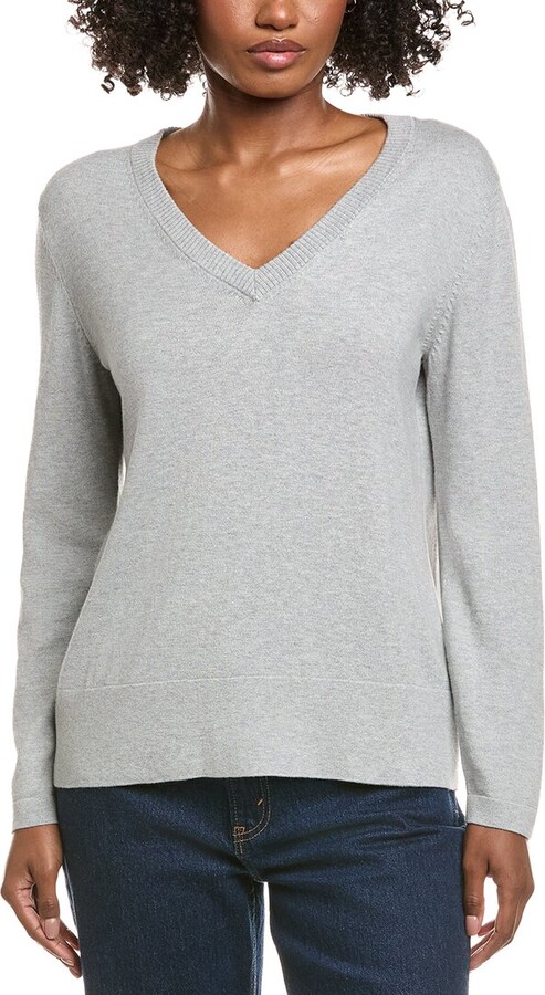 Hannah Rose Basic V-Neck Pullover
