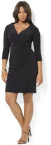 Thumbnail for your product : Lauren Ralph Lauren Plus Size Three-Quarter-Sleeve V-Neck Dress