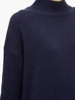 Thumbnail for your product : Allude Oversized High-neck Cashmere Sweater - Womens - Navy