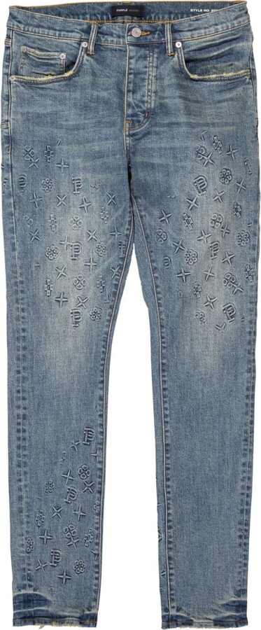 Purple Brand Mens Monogram Skinny Jeans Size 33 Light Blue – Bristol  Apparel Co