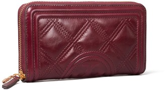 Tory Burch Fleming Soft Glazed Zip Continental Wallet - ShopStyle