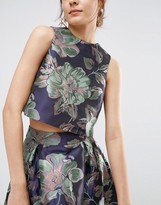 Thumbnail for your product : ASOS Shell Top in Floral Jacquard Co Ord