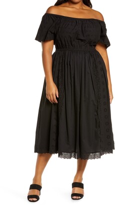 plus size eyelet dress