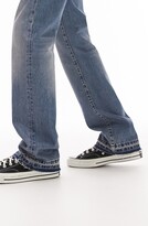 Thumbnail for your product : Topman Whipstitch Trim Flare Leg Jeans