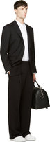 Thumbnail for your product : Givenchy Black Wool Angled-Belt Blazer