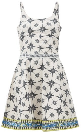star print mini dress